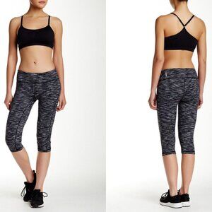 ❤️5/$25 Zella Heather Black LIVE‎ IN Capri Pants Gym Workout Athletic XS